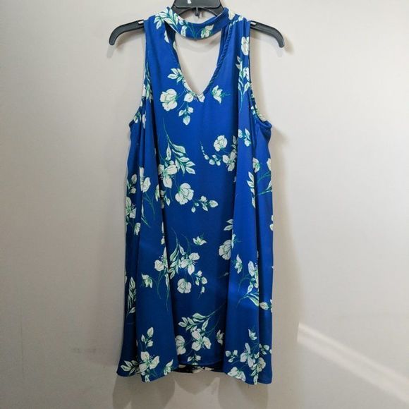 PEACH LOVE CALIFORNIA Floral Printed Halter Dress - Picture 3 of 5